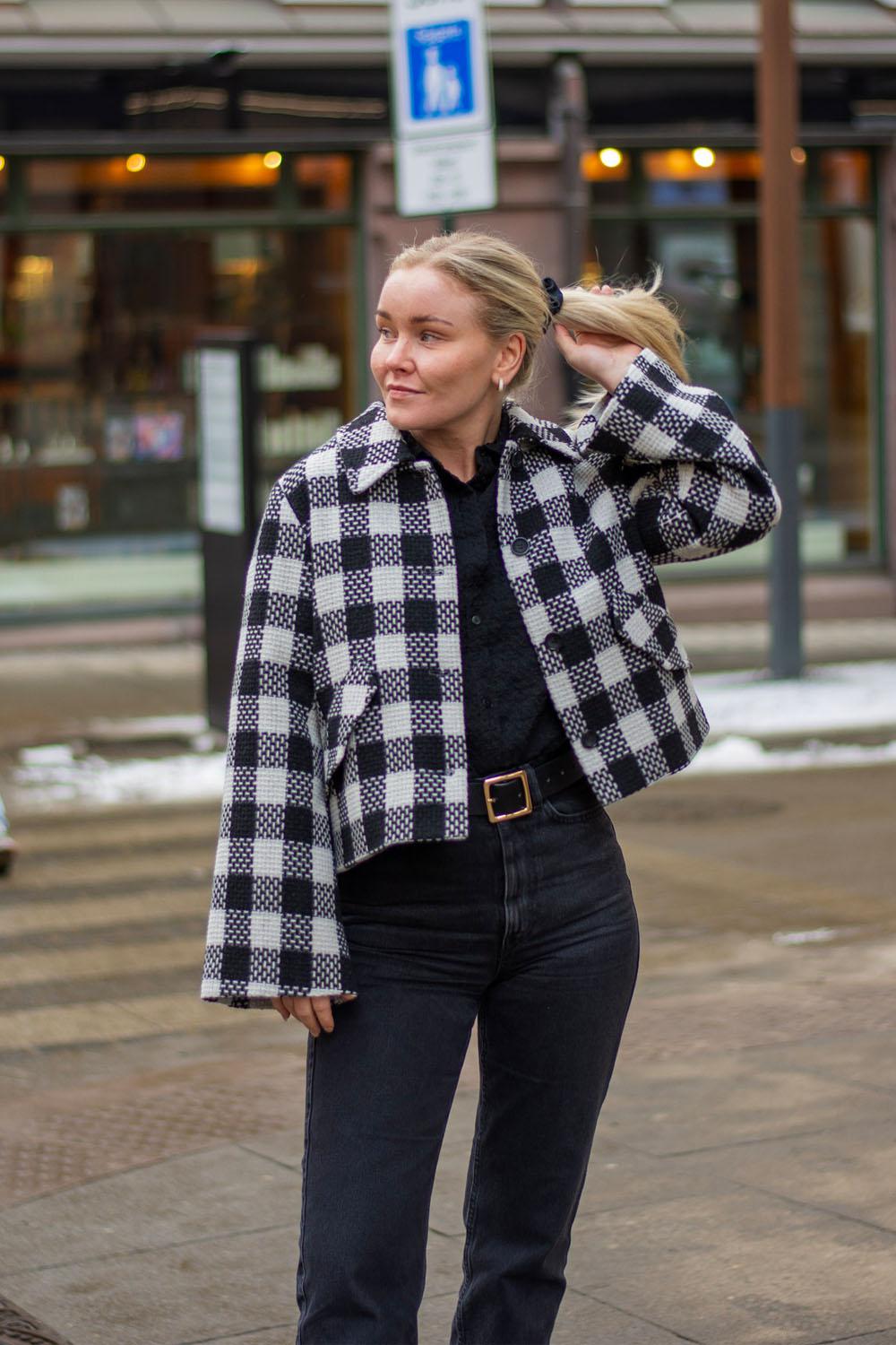 Anja Jacket Black/Cream