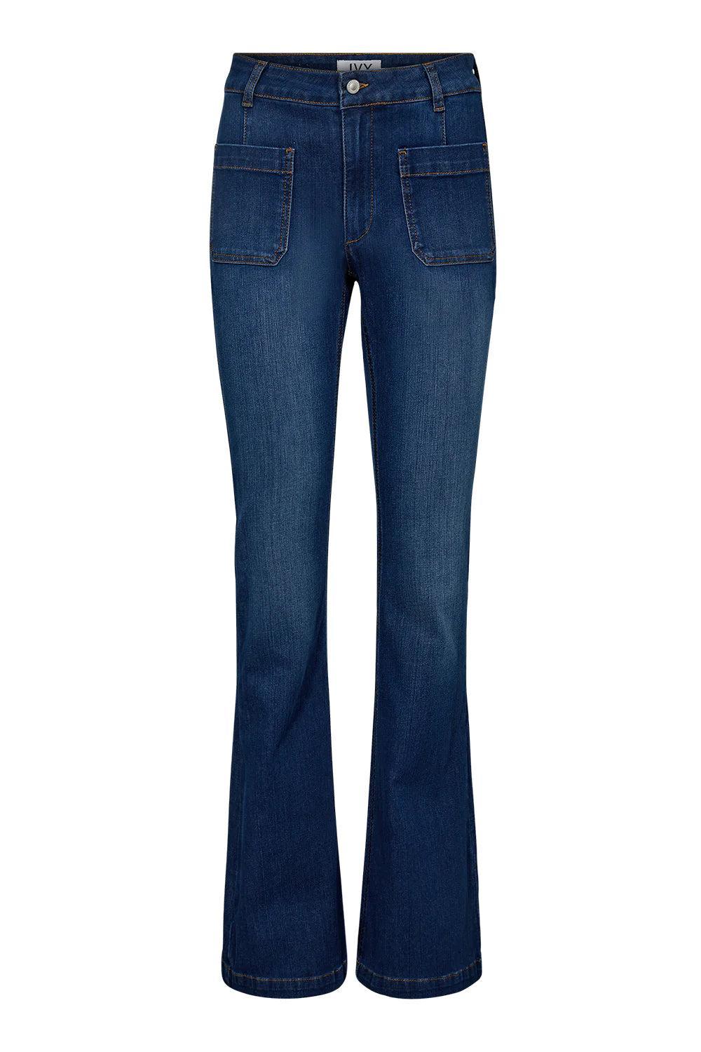 Ann Charlotte Jeans Wash Cayenne Denim Blue 32"