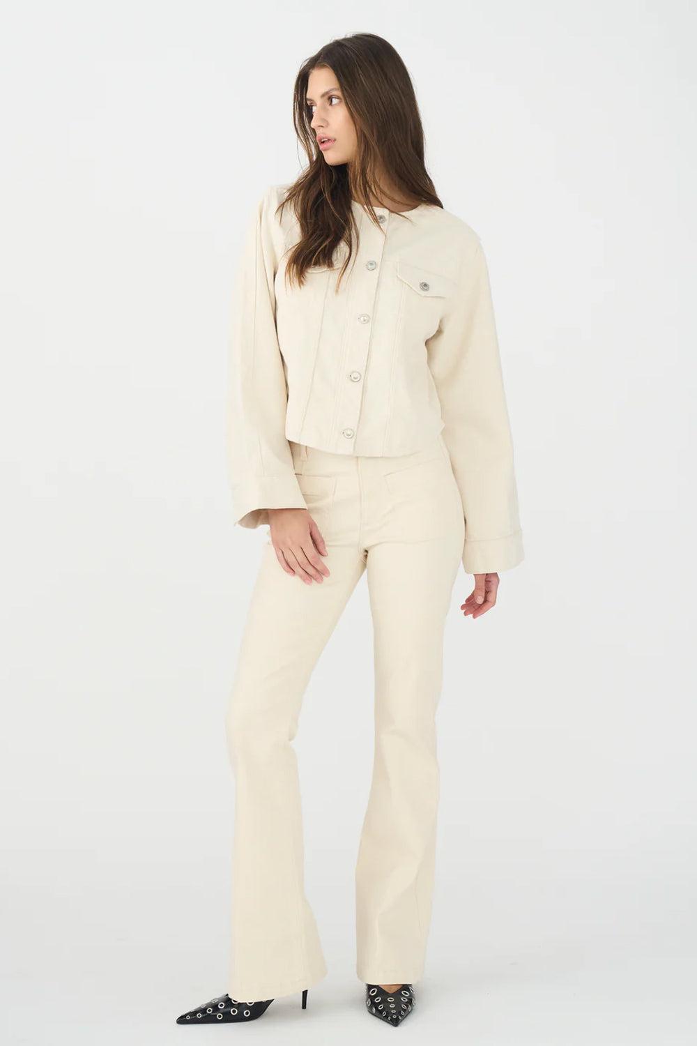 Ann Charlotte Jeans Wash Natural Ecru 32"
