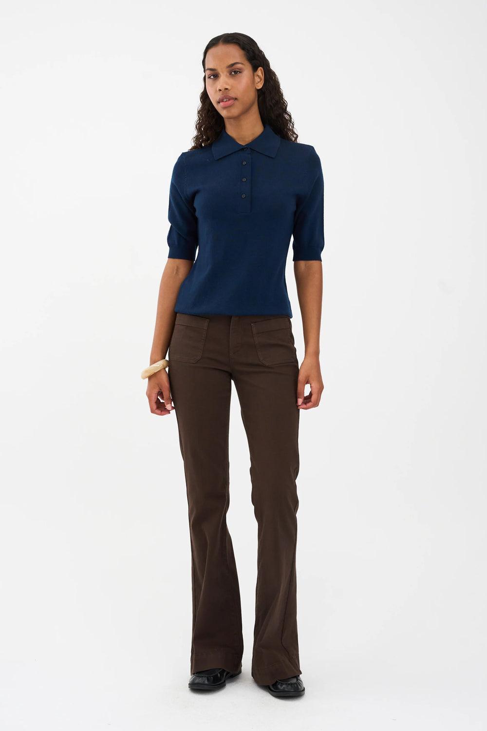 Ann Charlotte Jeans Wash Sava Espresso Brown 30"