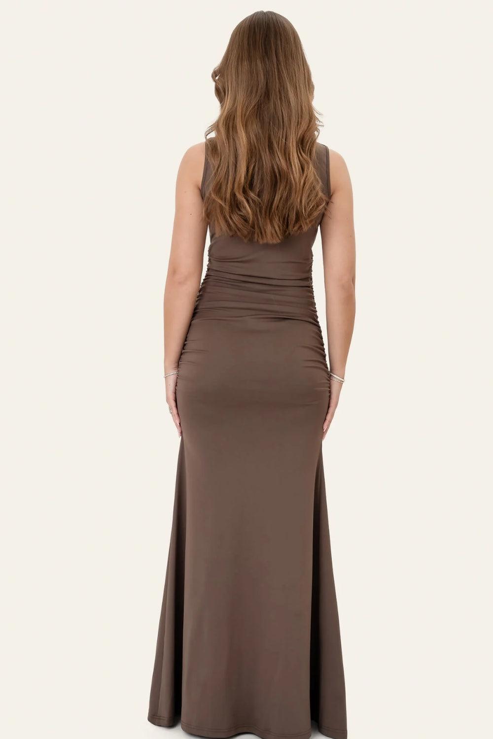 AnnaIc Maxi Dress Dark Brown