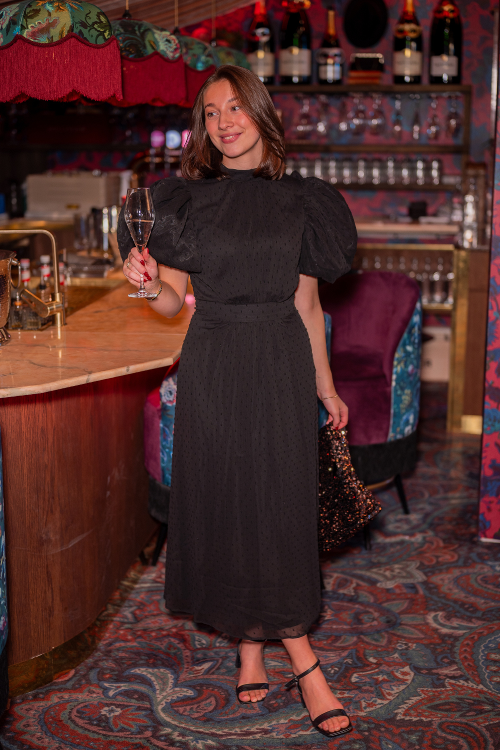 Anne Sequins Bag Brown