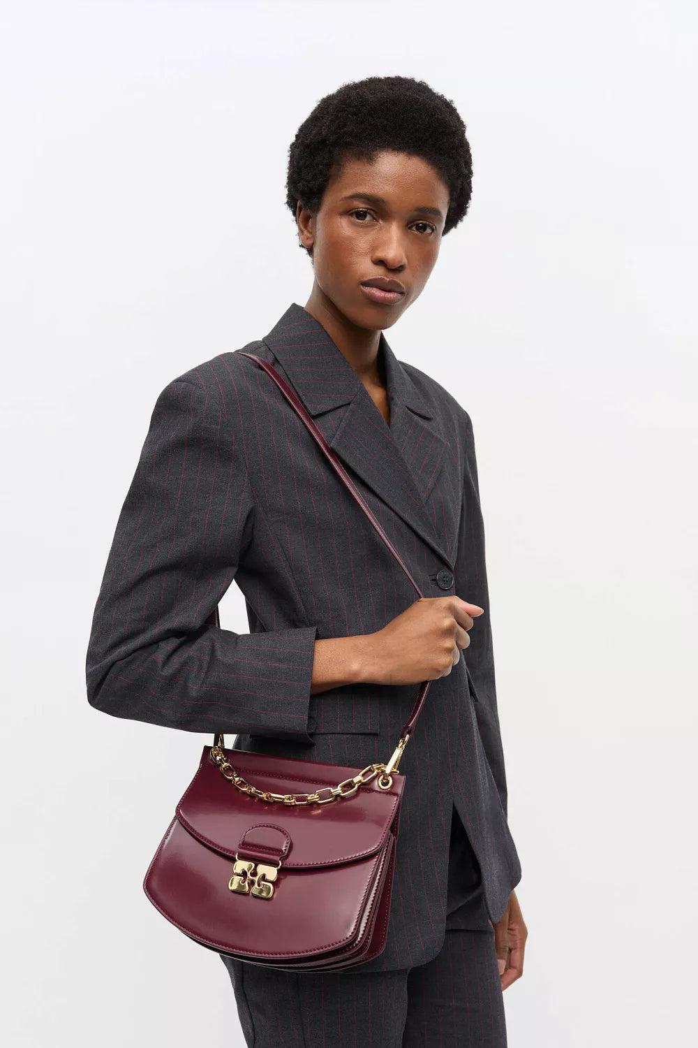 Apo-G Bag Small Box Chain Tawny Port