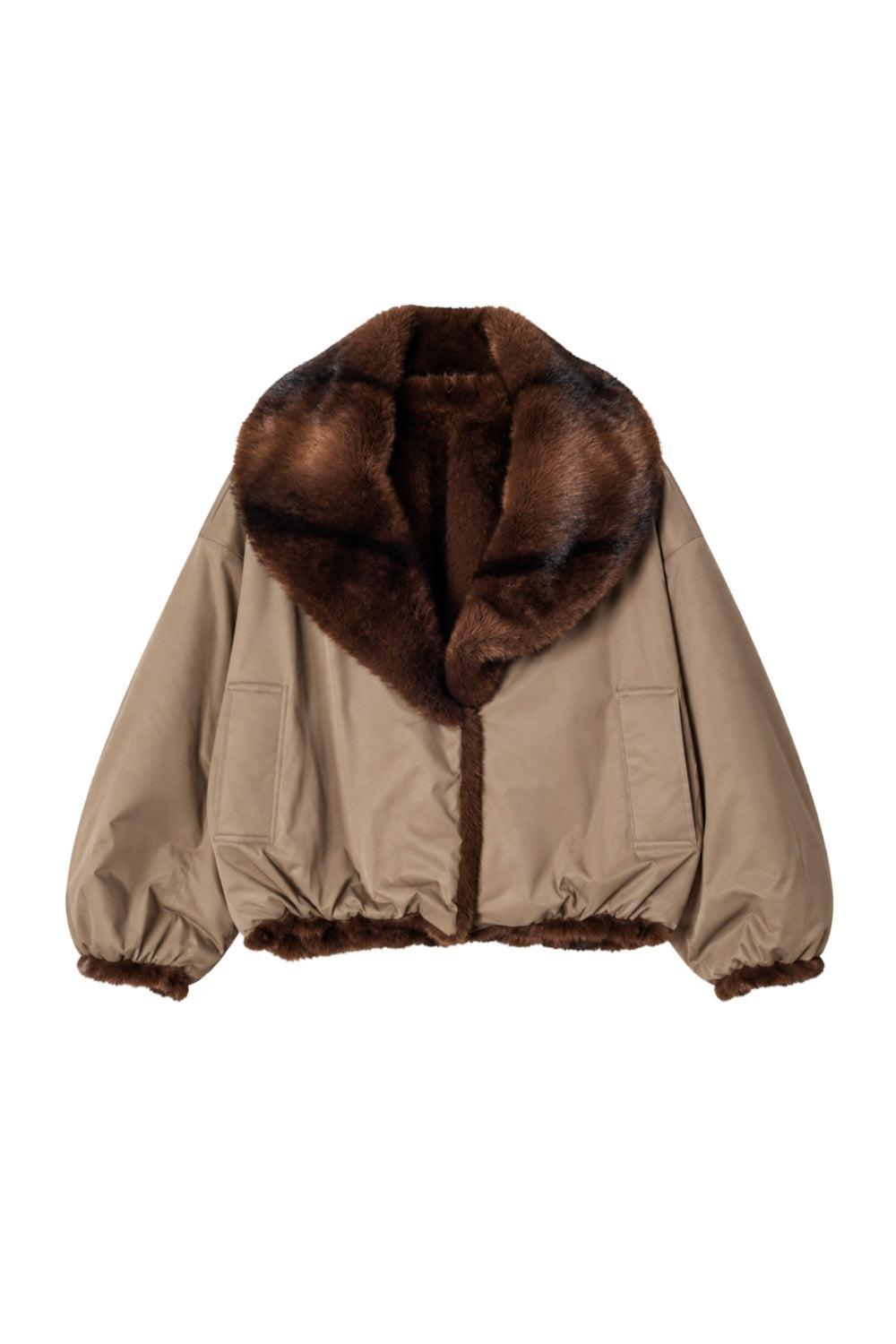 Aria Faux Mink Dark Fox