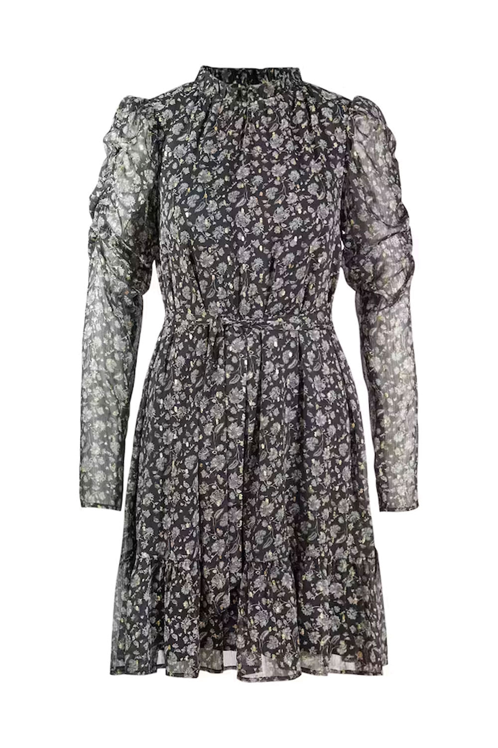 Ariel Dress Green Amber Print