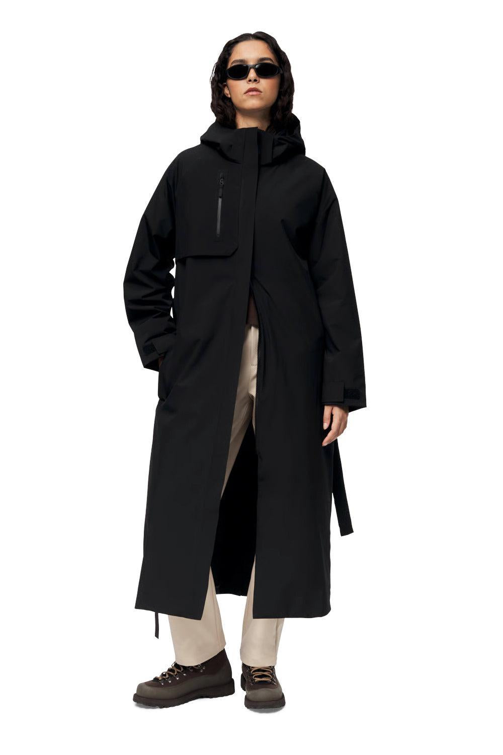 Åse Insulated coat Black