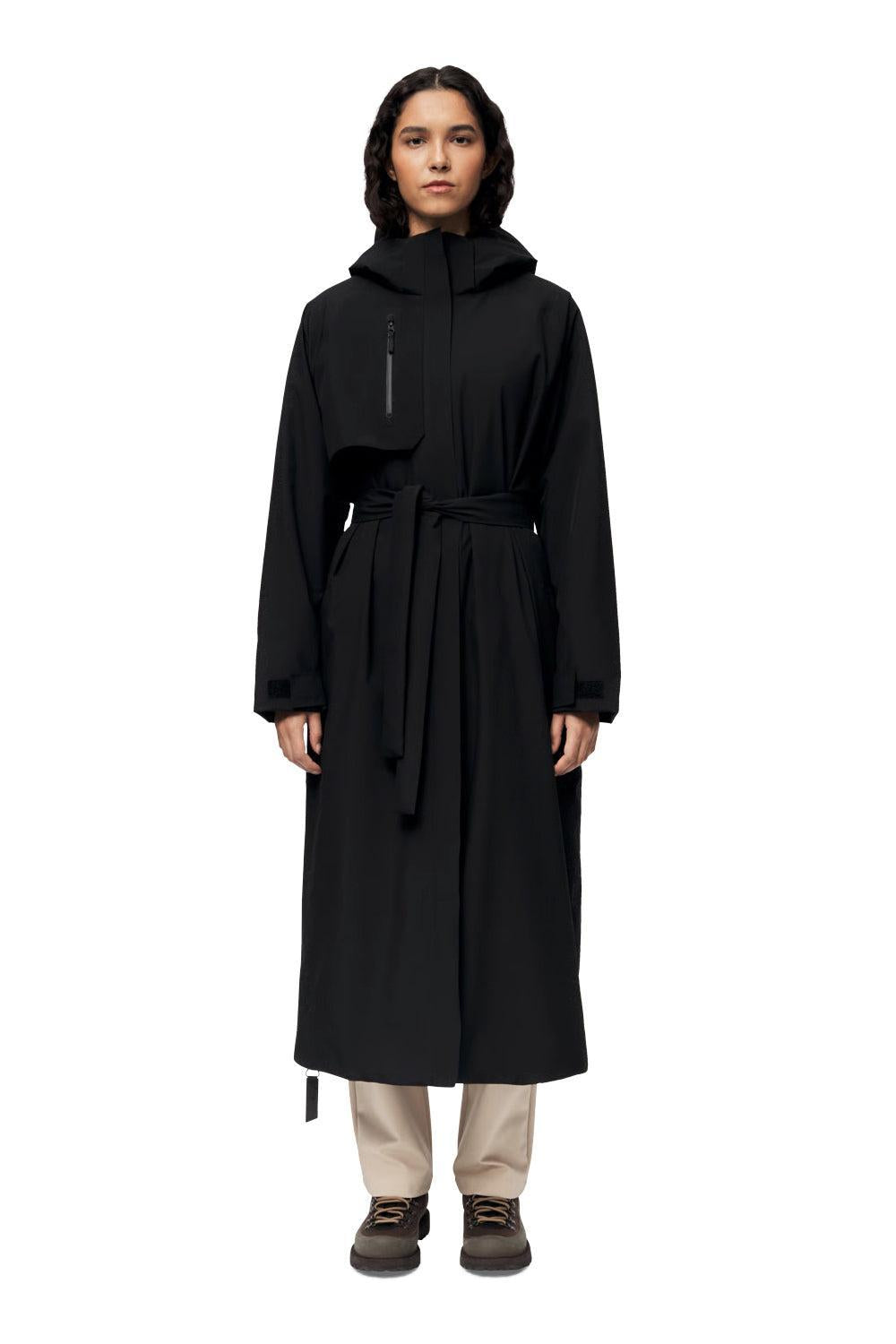 Åse Insulated coat Black