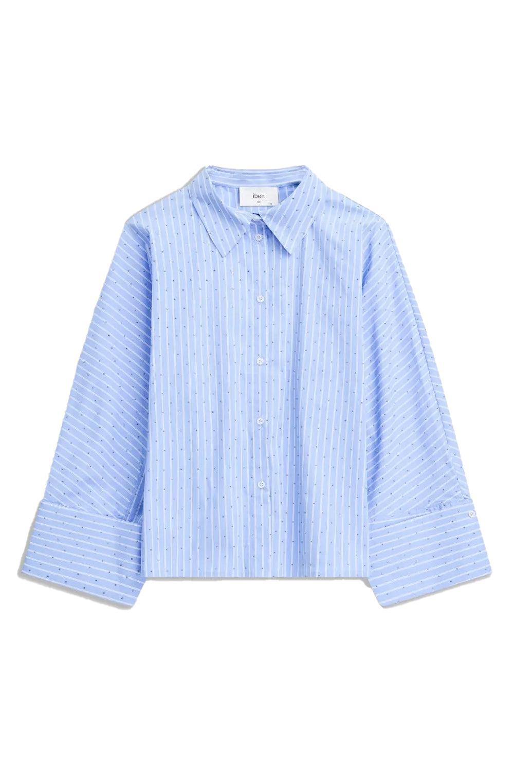 Atari Embellish Shirt Blue Stripe