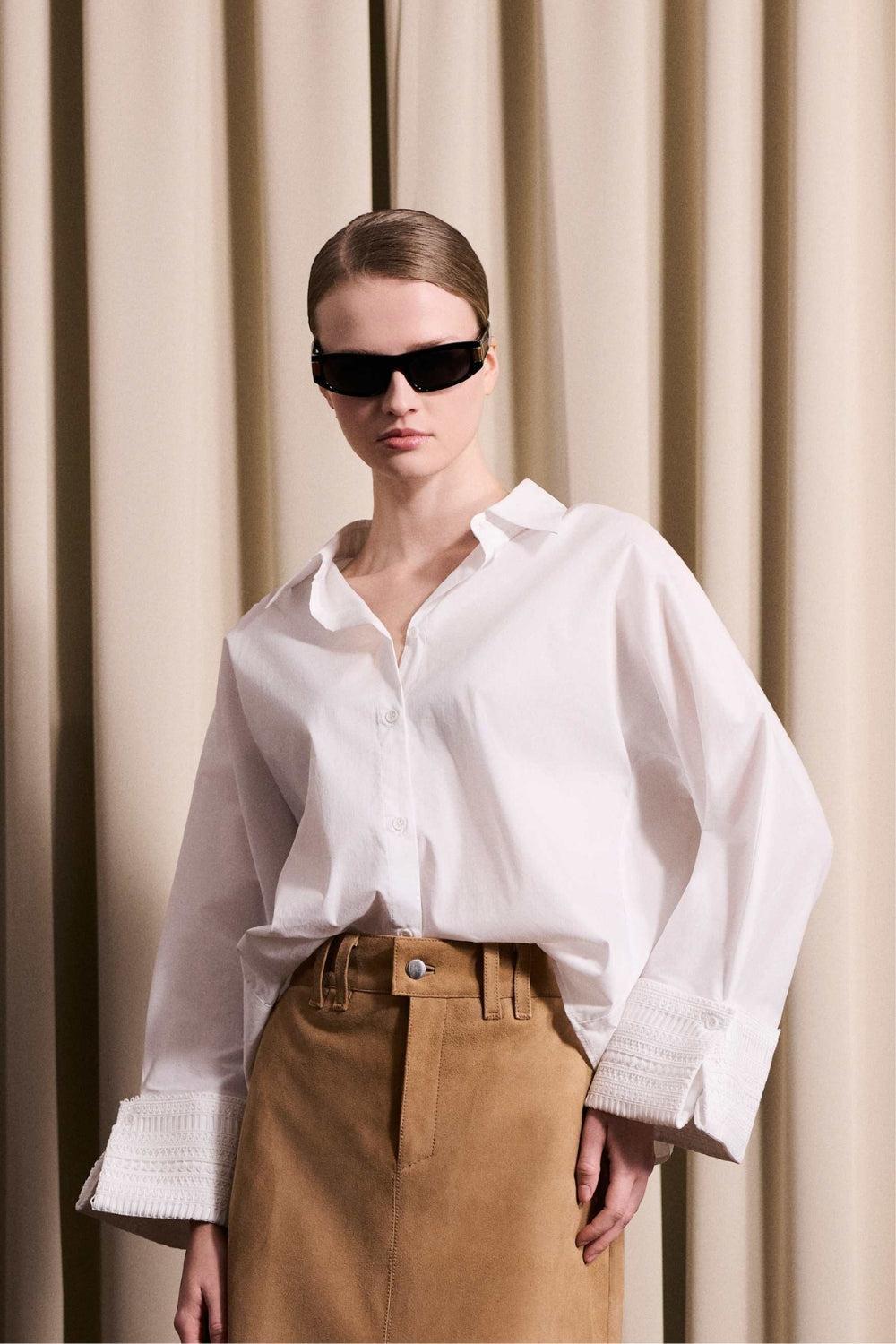 Atari Lace Shirt Bright White