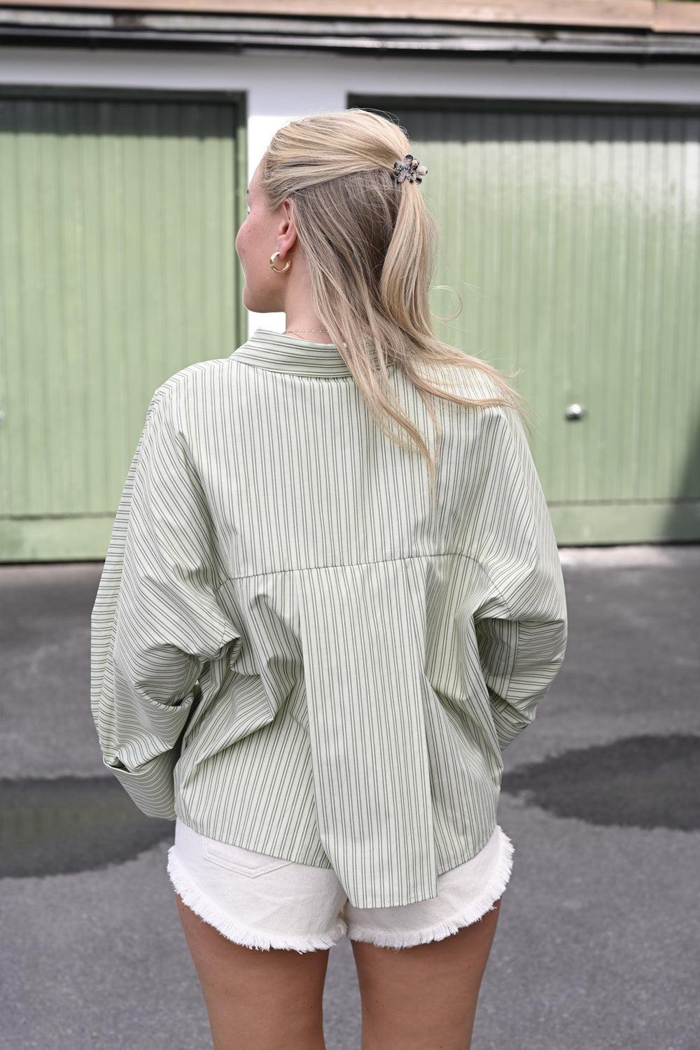 Atari Shirt Sage Stripe