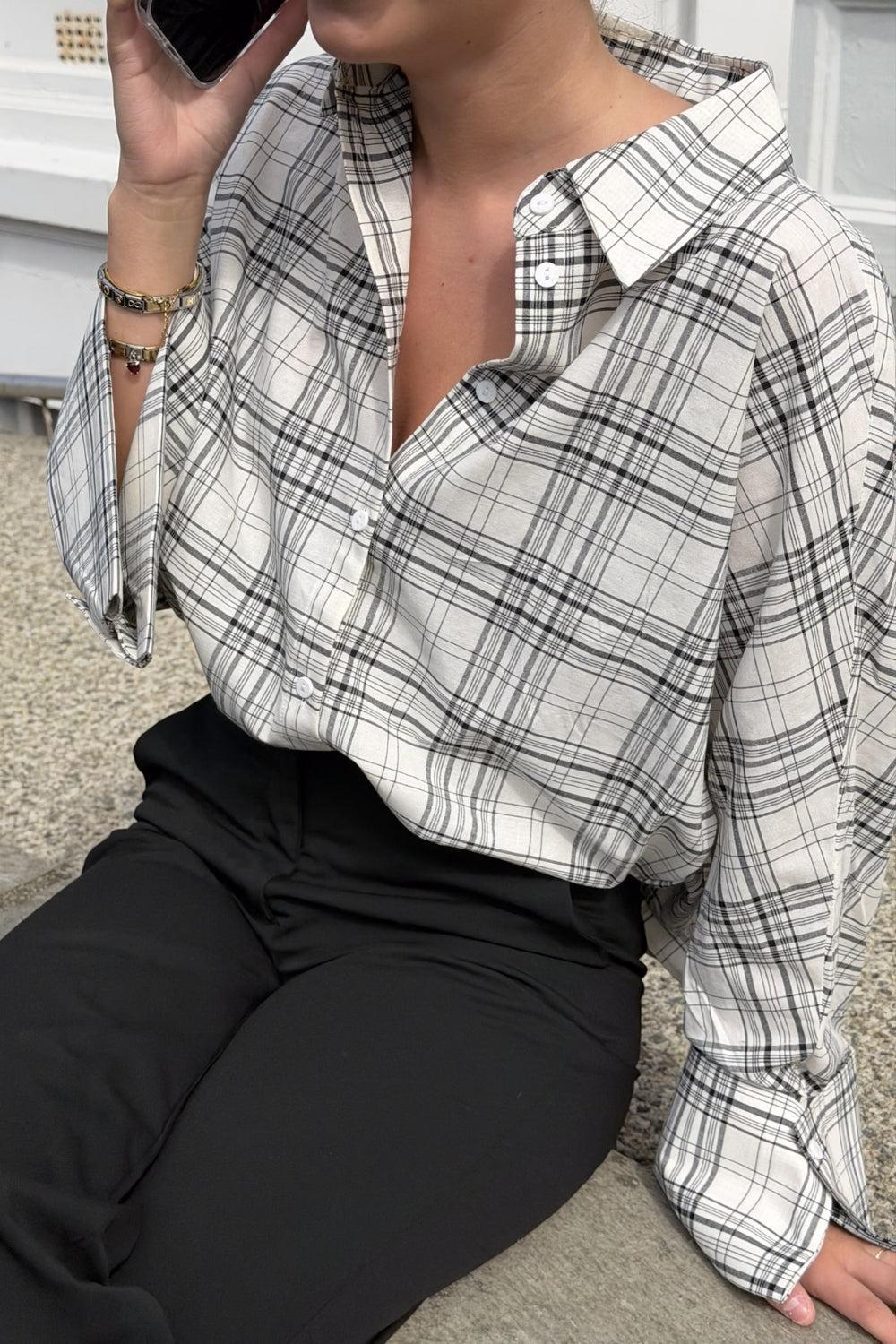 Atari Shirt White Check