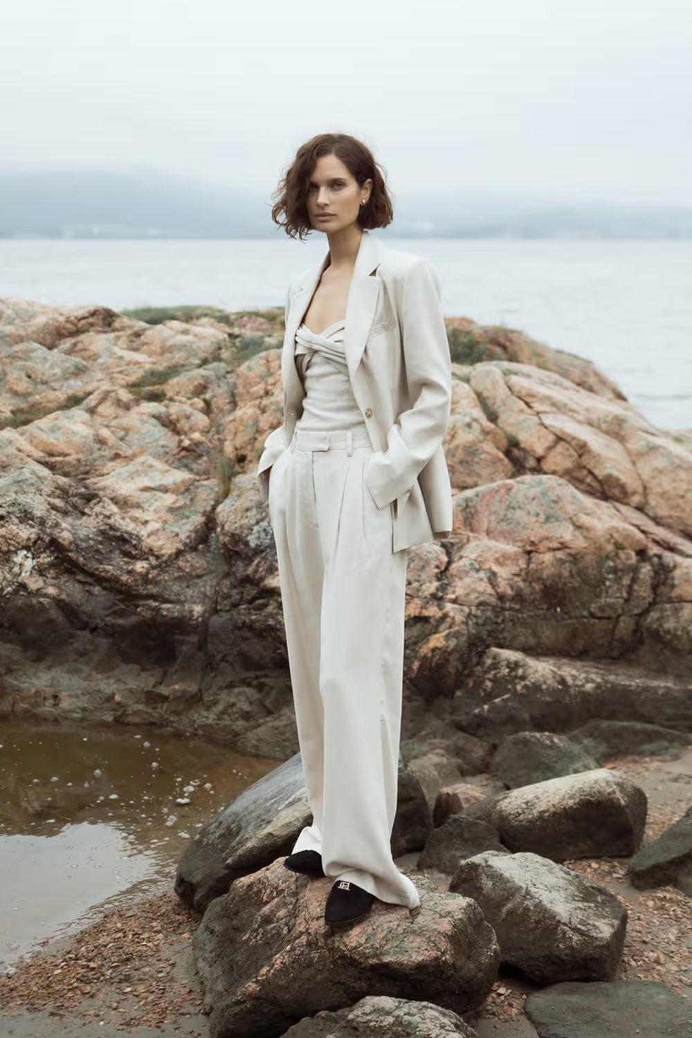 Ava Trousers Light Sand