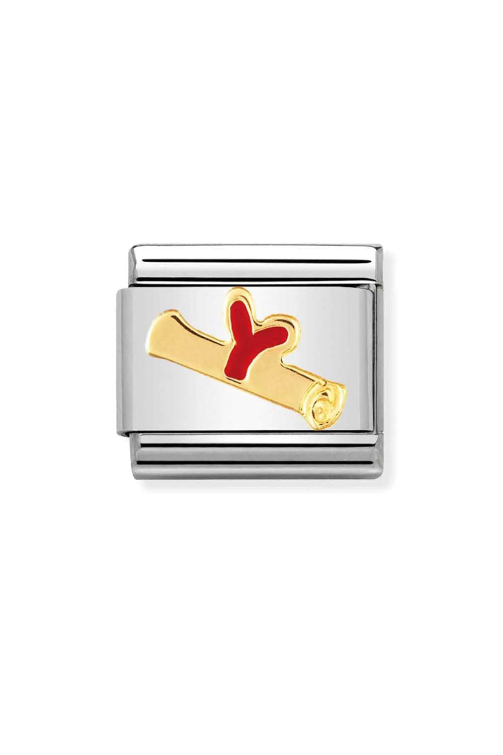 BACK TO SCHOOL 18k Gold & enamel Diploma