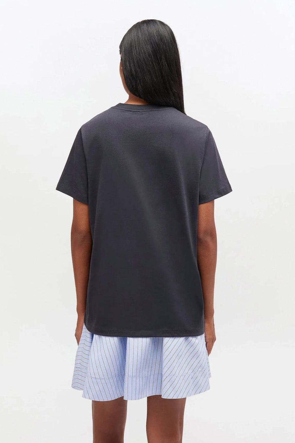 Basic cotton jersey neon puppy t-shirt phantom