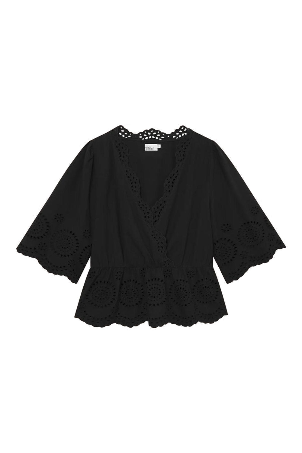 Bea V-neck Blouse Black