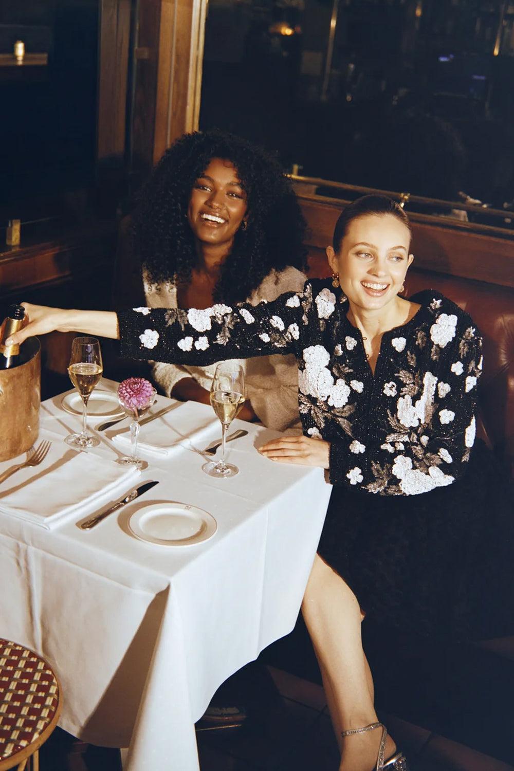 Beaded Cropped Jacket