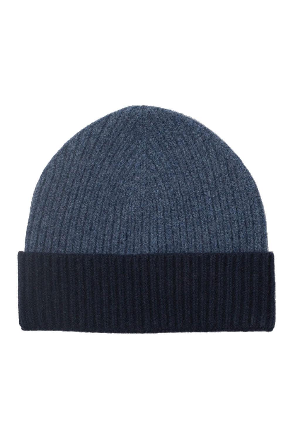 Beanie Merino Wool Dk Blue/Blue Me