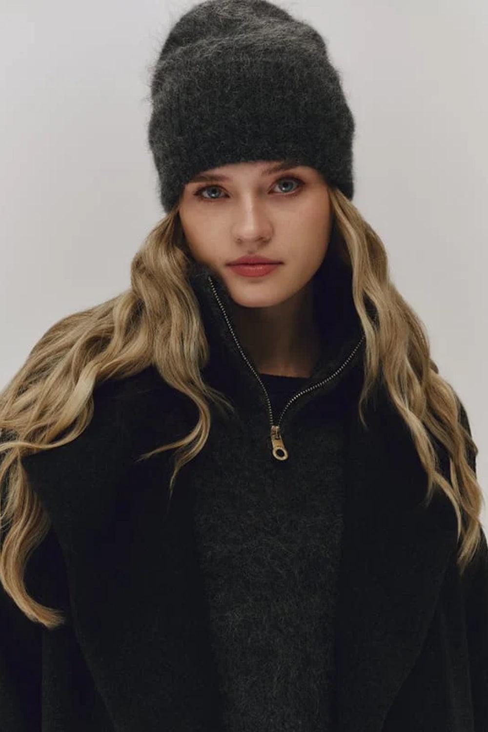 Belinda Chunky High Neck Charcoal