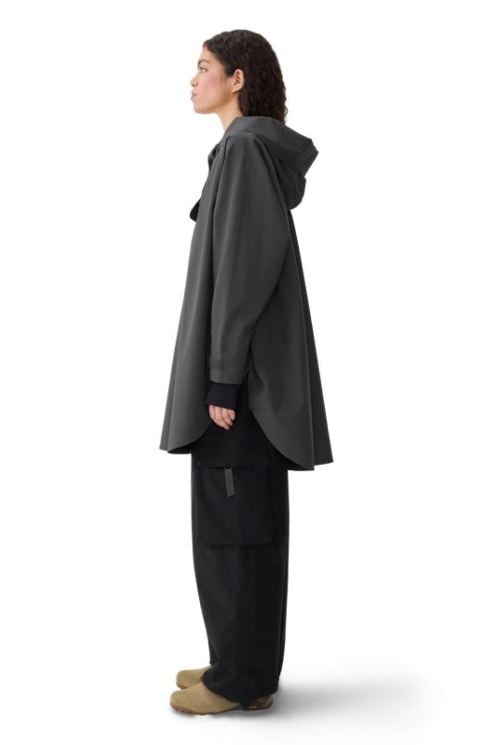 Bergen Poncho Dark Cloud