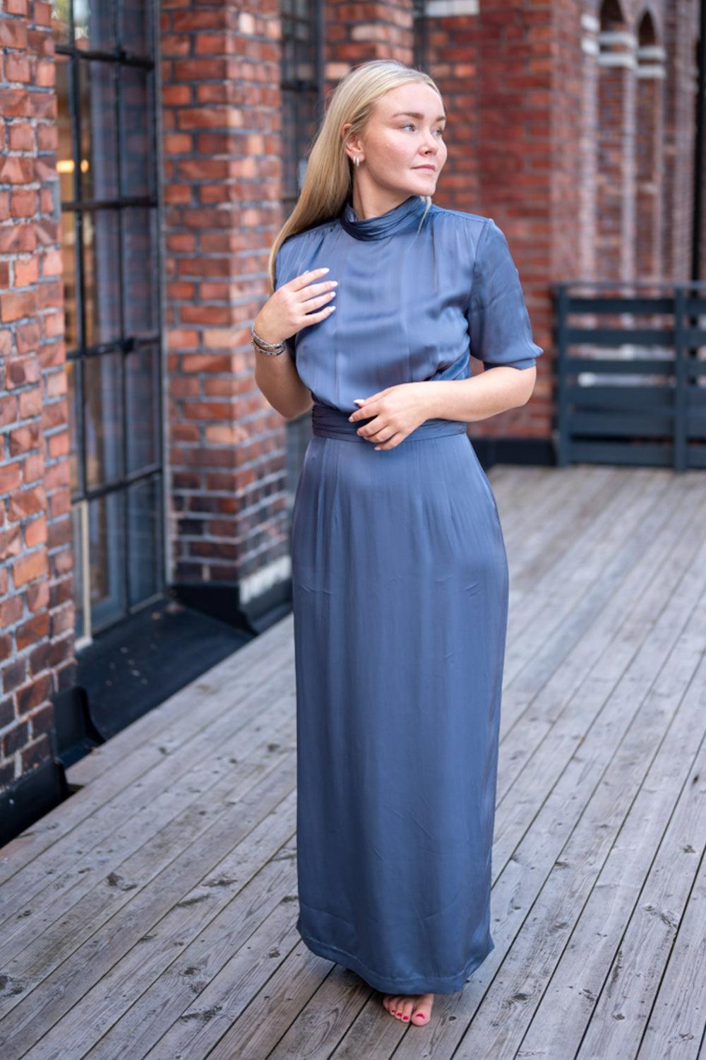 Beronia Dress Mid Blue