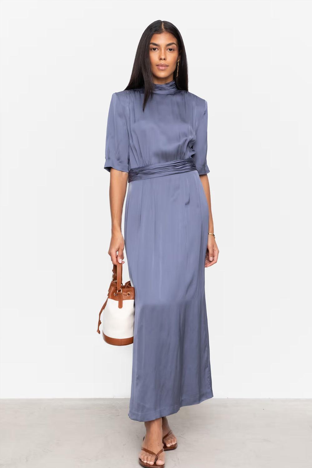 Beronia Dress Mid Blue