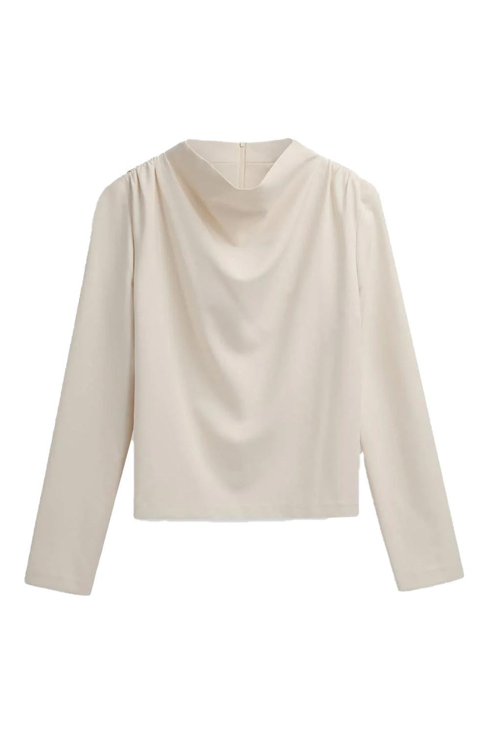 Beverly Top Ivory White
