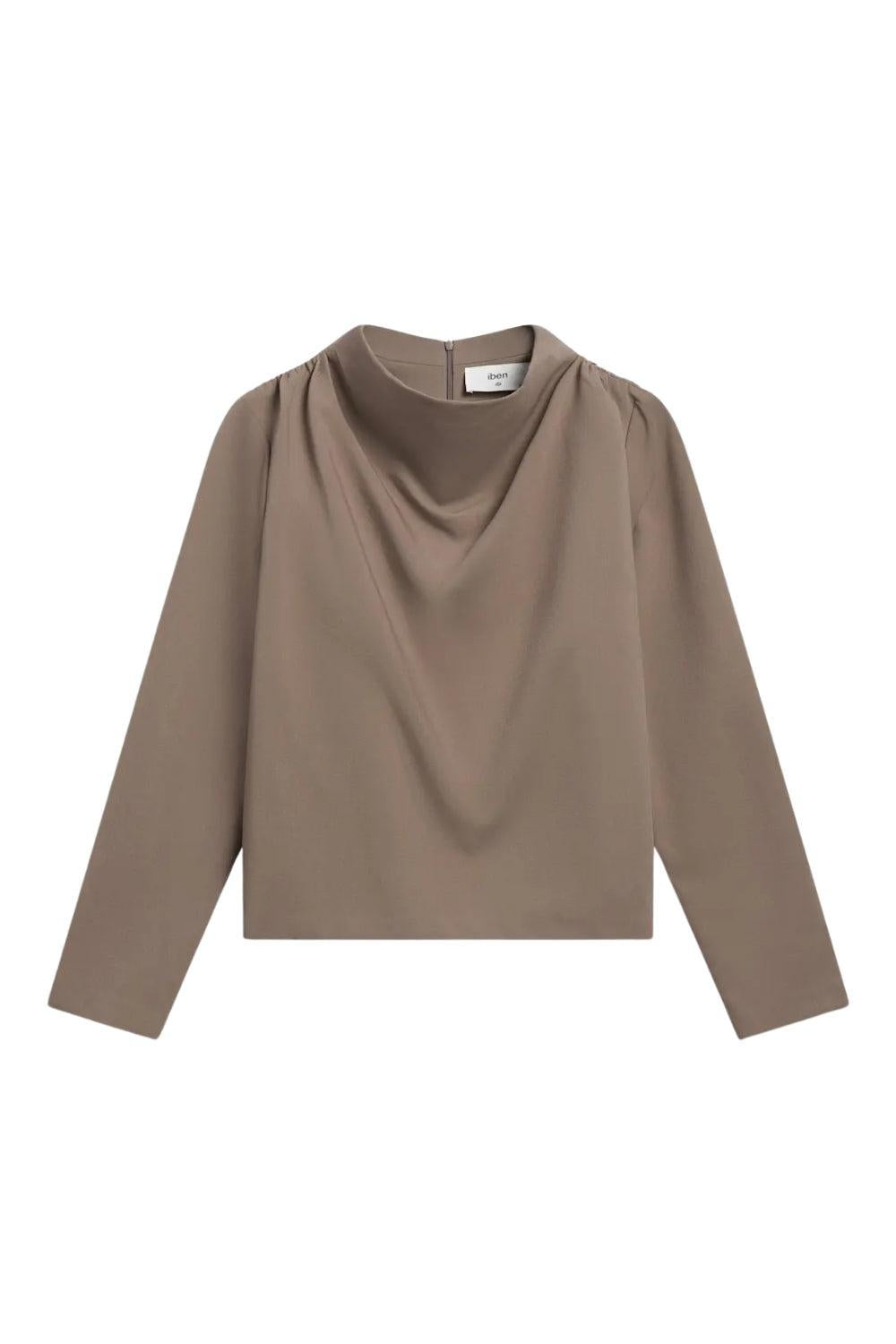 Beverly Top Taupe Grey
