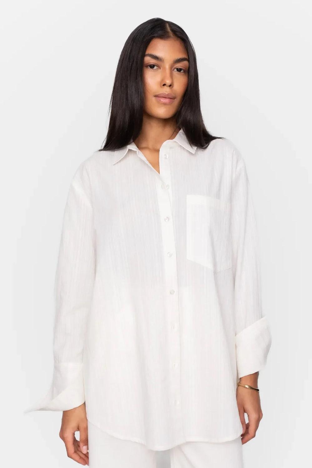 Bibi Crepe Shirt White