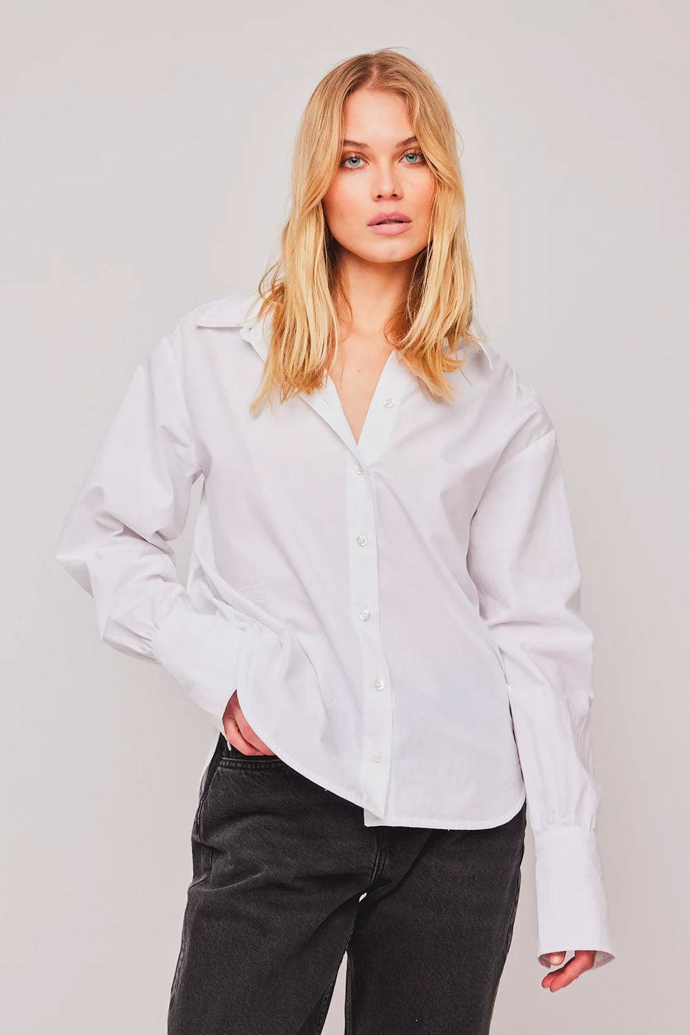 Bleeker Logo Shirt optical white