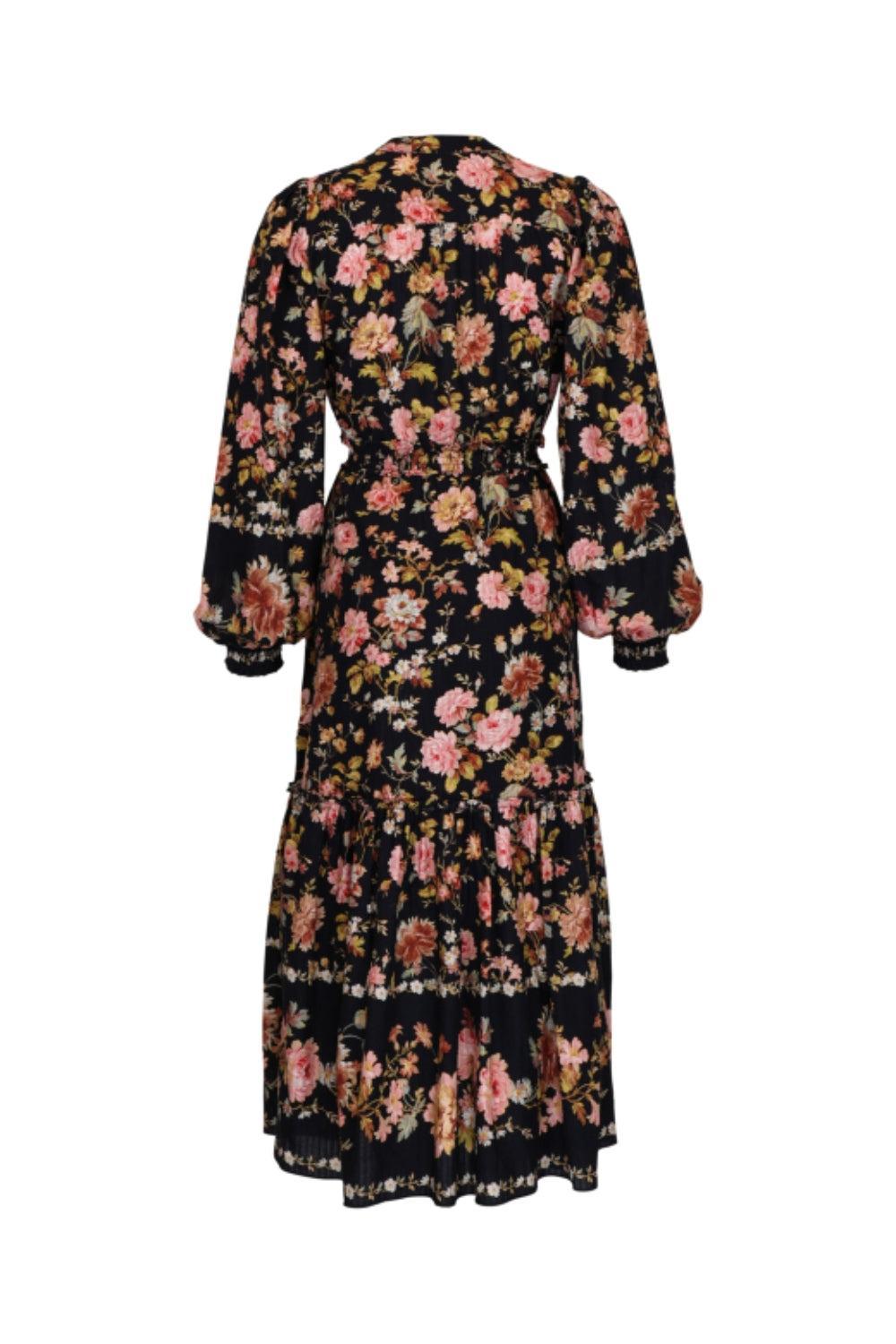 Bohemian Midi Dress Spring Fields