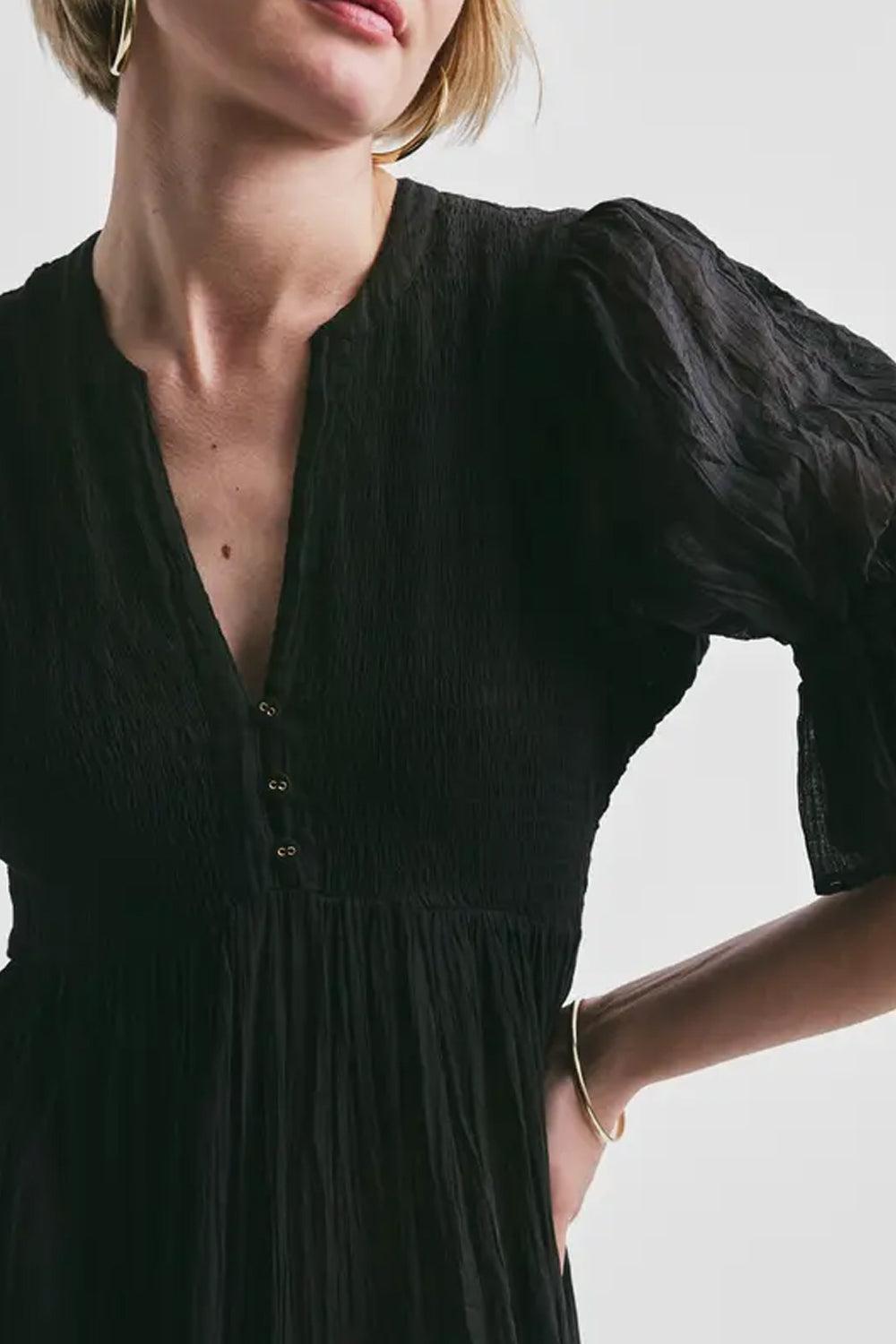 Bohemian Relaxed Dress Black