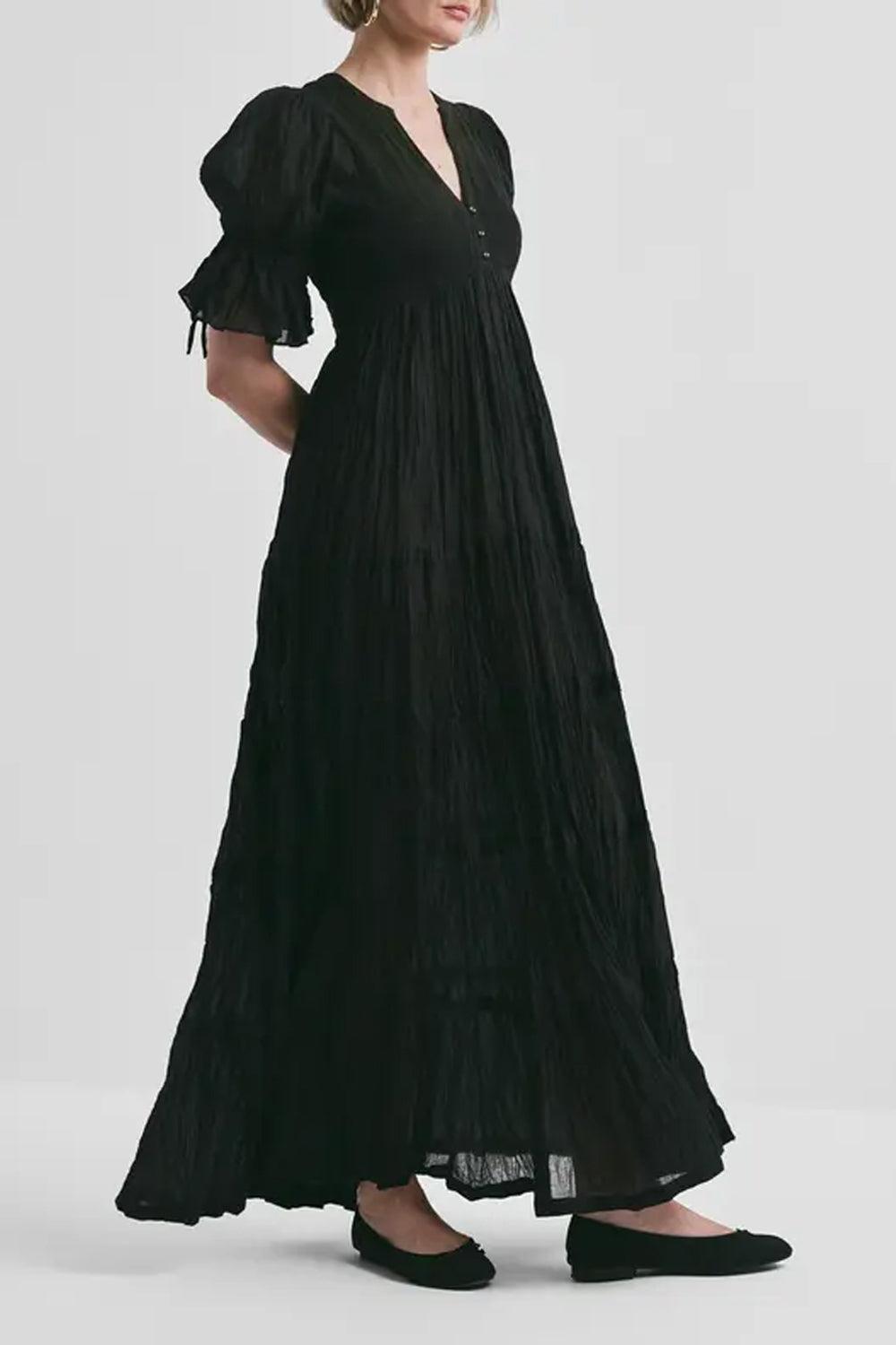 Bohemian Relaxed Dress Black