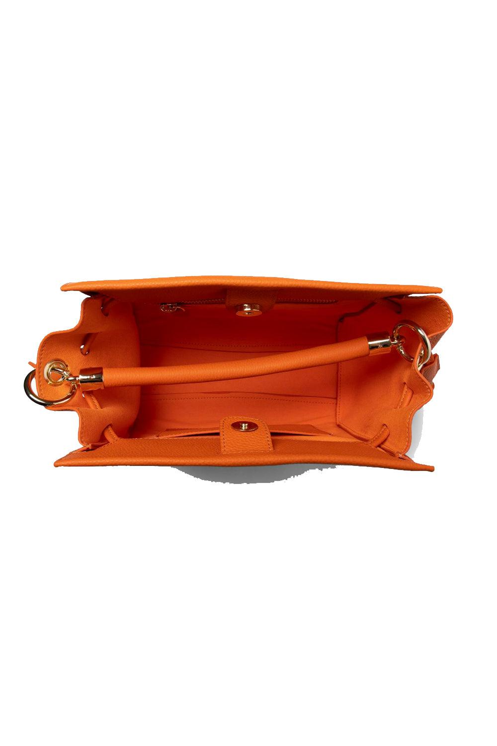 Bonnie Small Grained Leather Orange