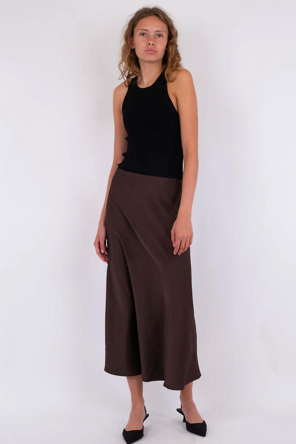 Bovary Skirt Dark Brown