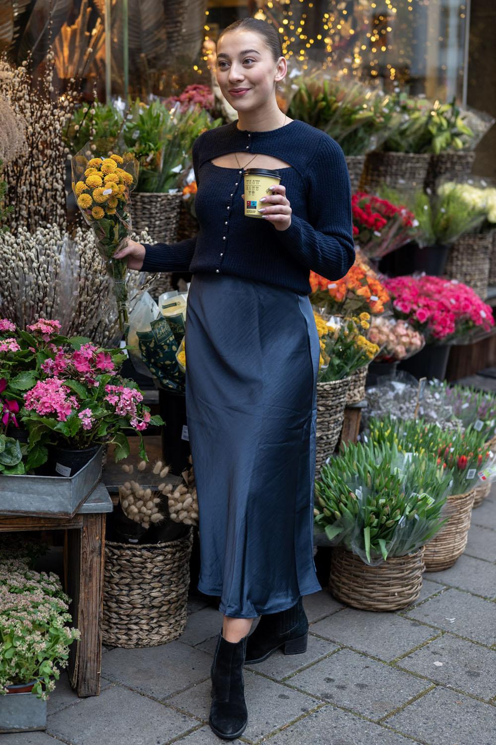 Bovary Skirt Midnight Blue