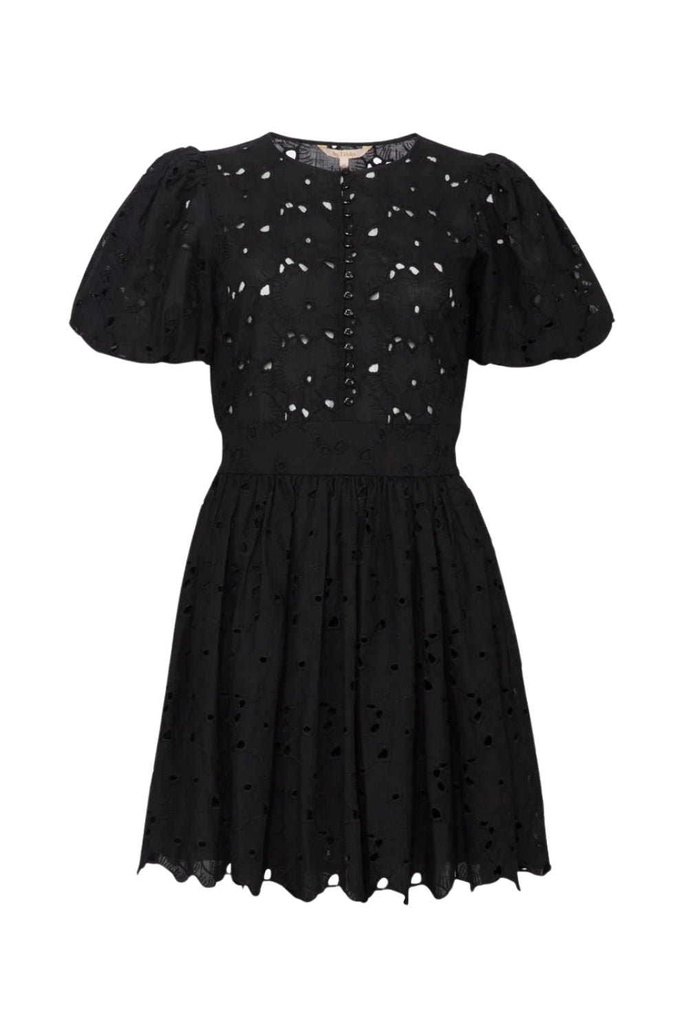 Broderie Anglaise Puffed Dress