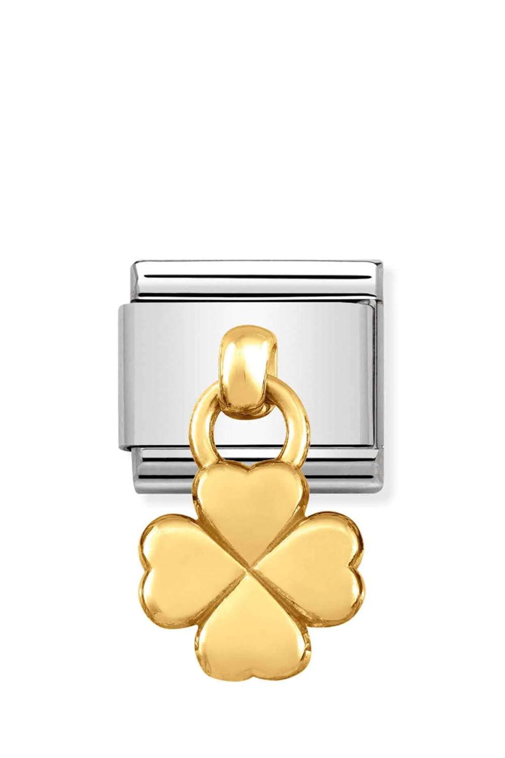 CHARMS 18k Gold Four Leaf Clover Pendant