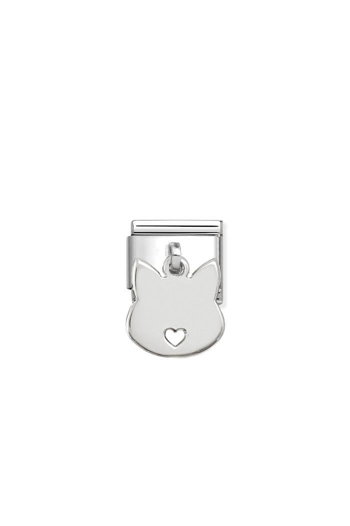 CHARMS 925 Sterling Silver Cat Face