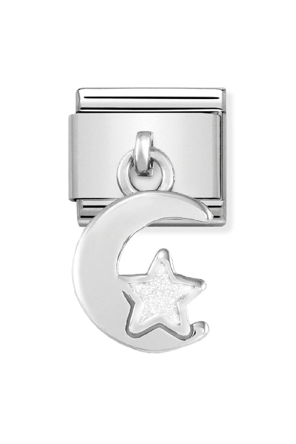CHARMS 925 Sterling Silver and enamel Moon and star