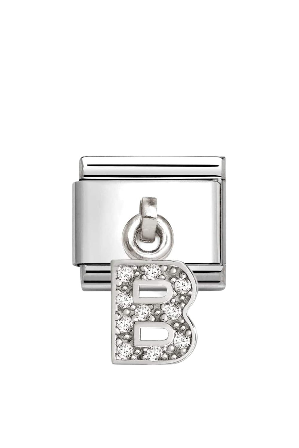 CHARMS Letter cz & 925 Sterling Silver