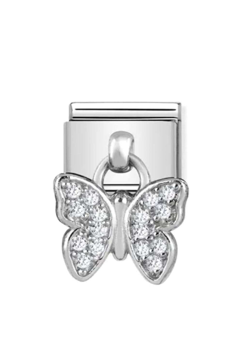 CHARMS Sterling Silver Butterfly with CZ