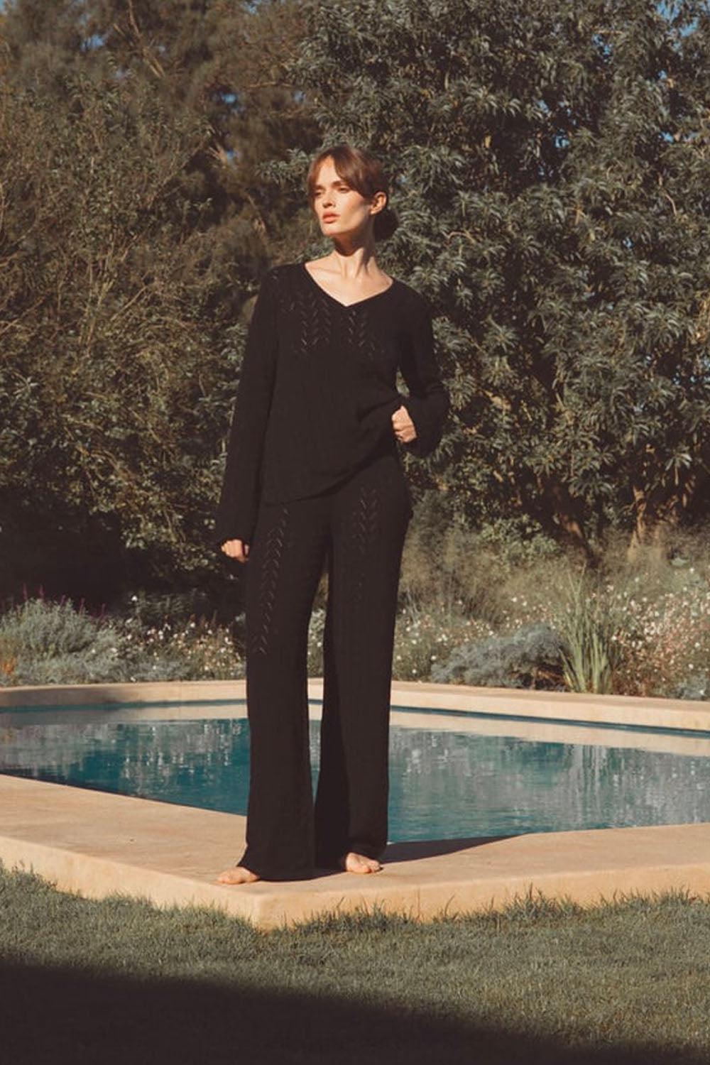 Cabana Trouser Black