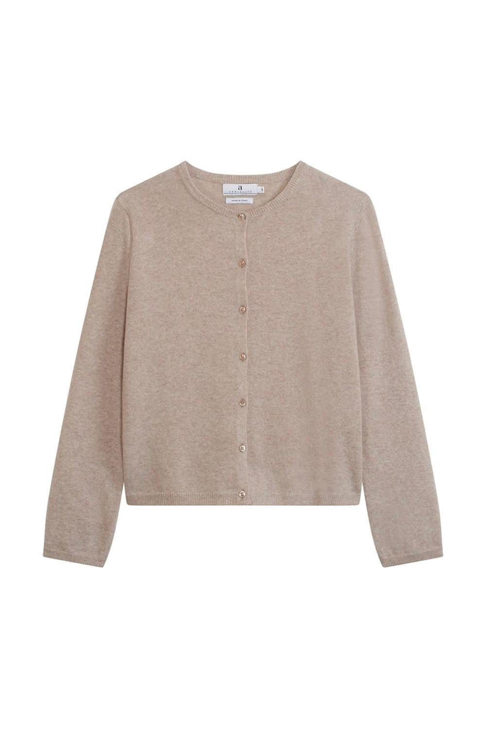 Calais Lt Beige mel Cardigan