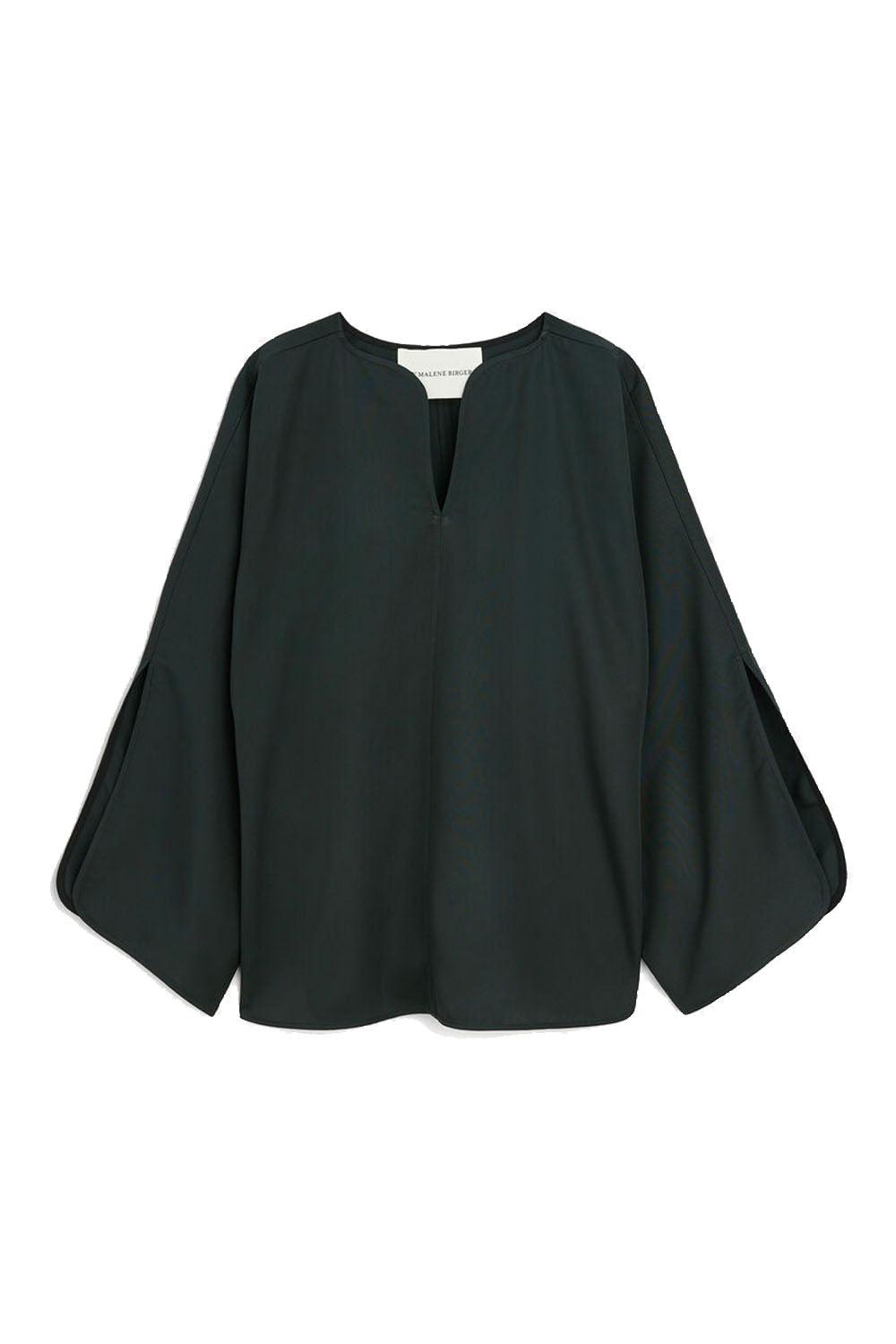 Calias Tunic-Style Blouse Black