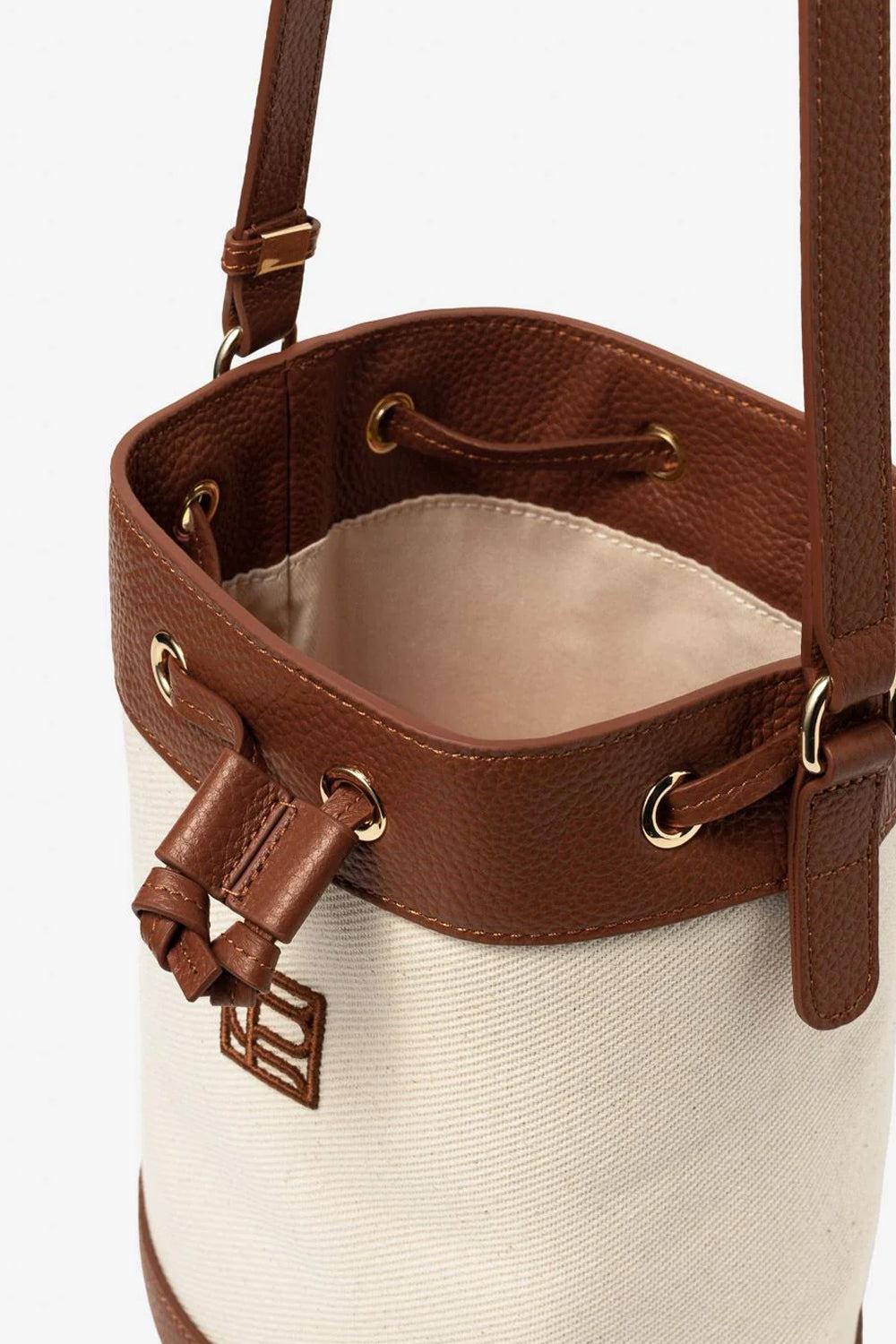 Canvas Bucket Bag Brun