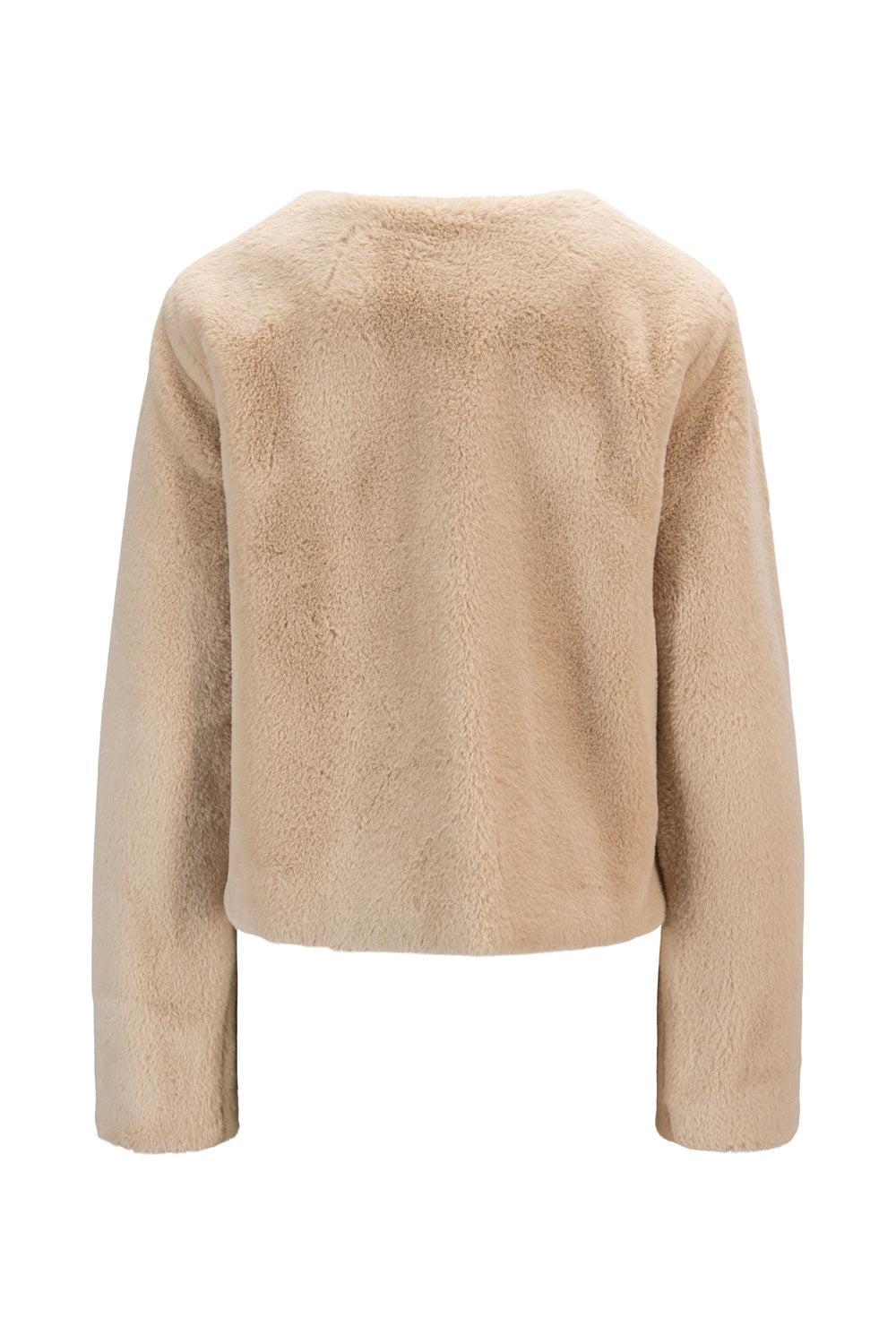 Carro Fake Fur Jacket beige