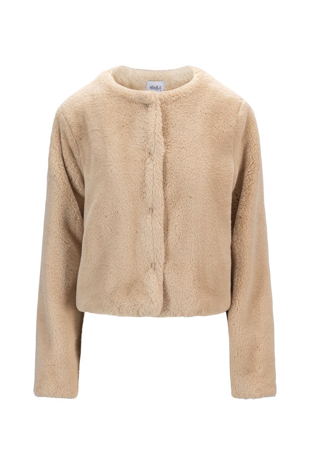 Carro Fake Fur Jacket beige