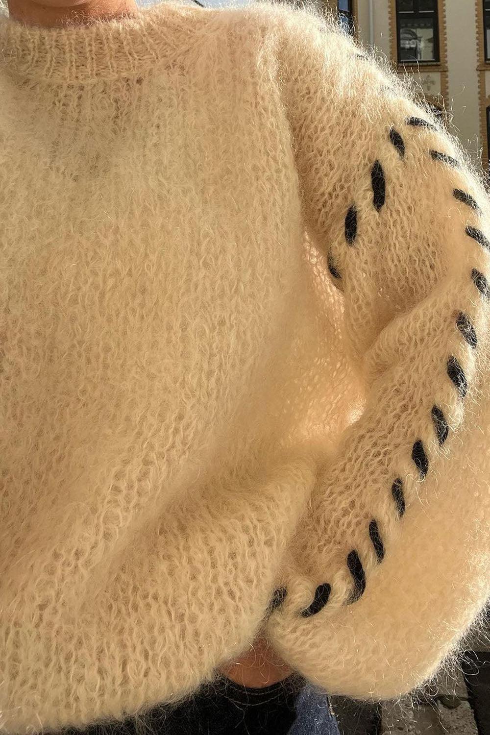 Catia Mohair Stitch Pullover Almond