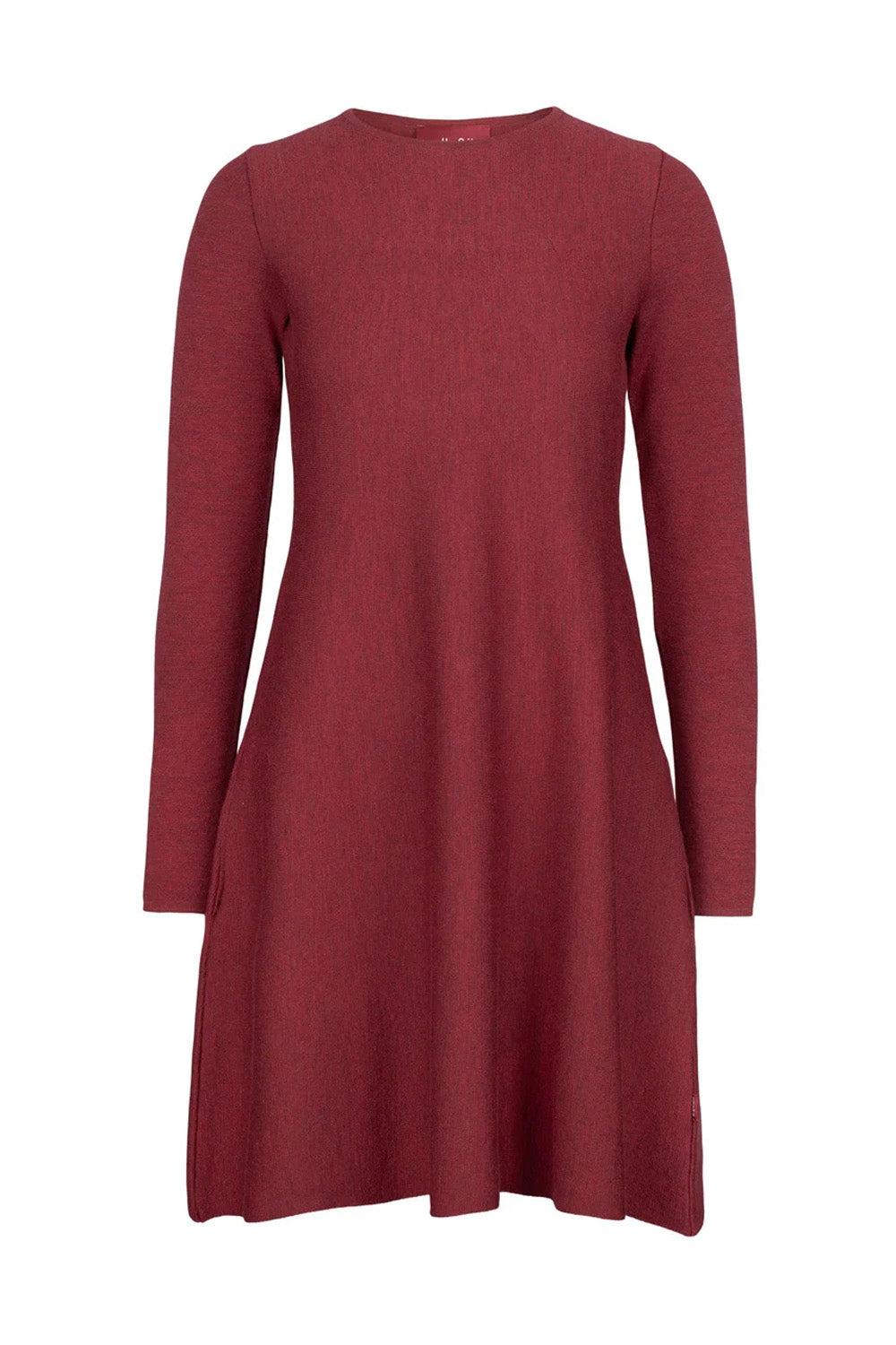 Cecilie Merino Dress Ruby Red