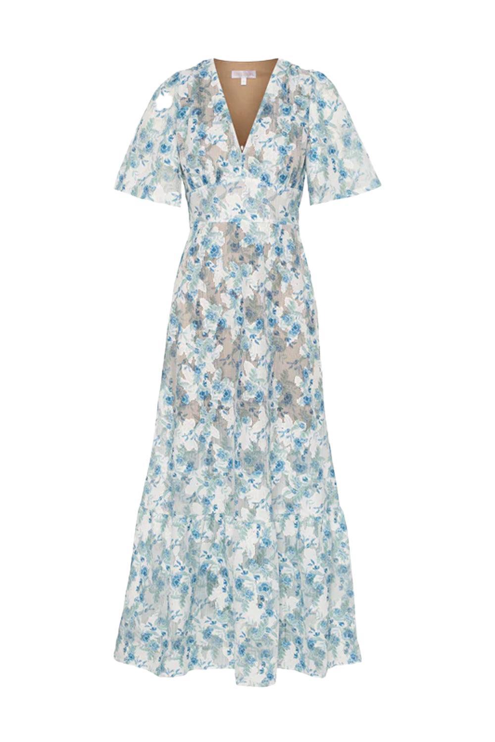 Celina maxi dress blue whisper